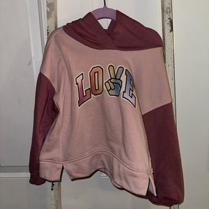 Old Navy LOVE hooded sweatshirt